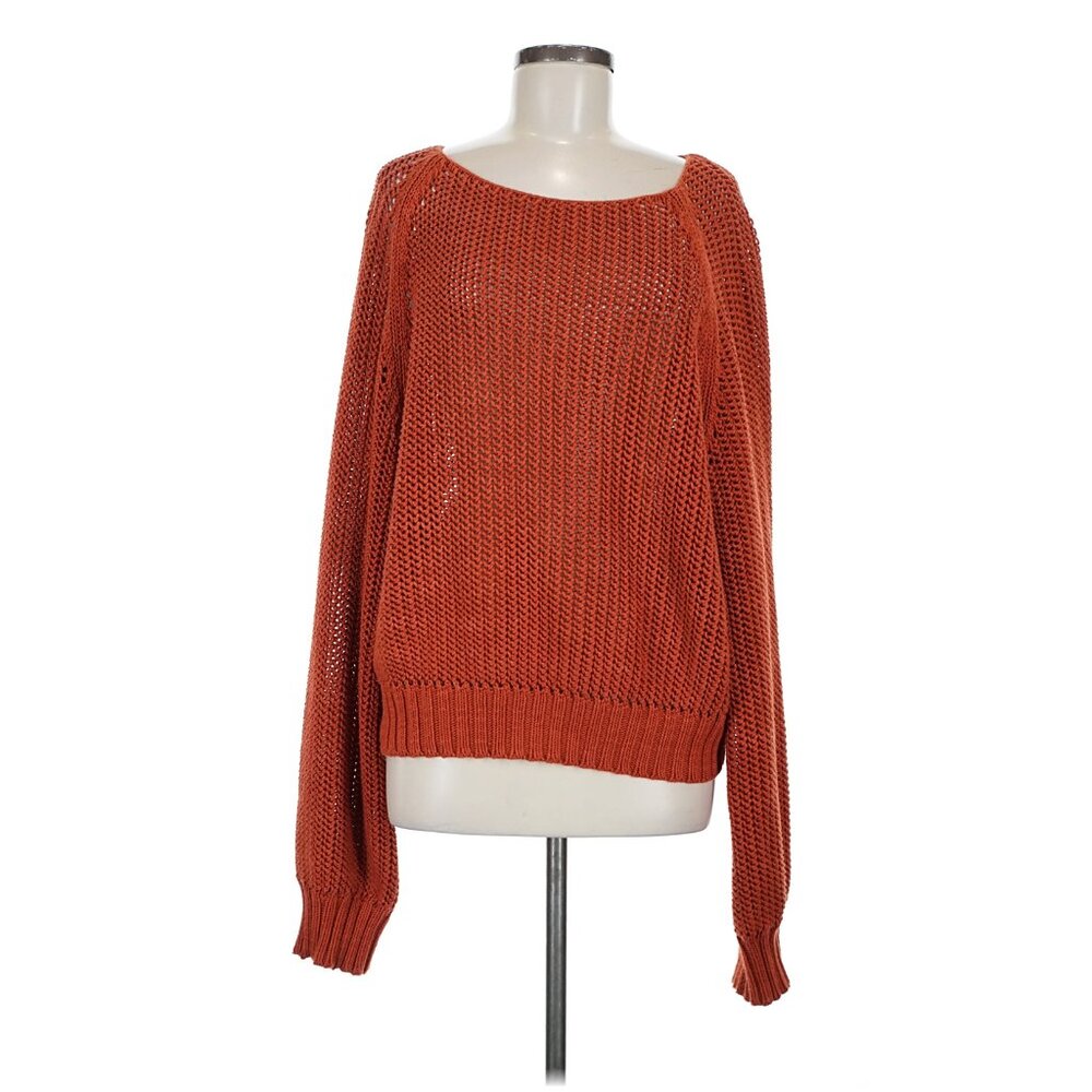 Misha and Puff Adult Net Stitch Sweater in Paprika Medium - Picture 2 of 5
